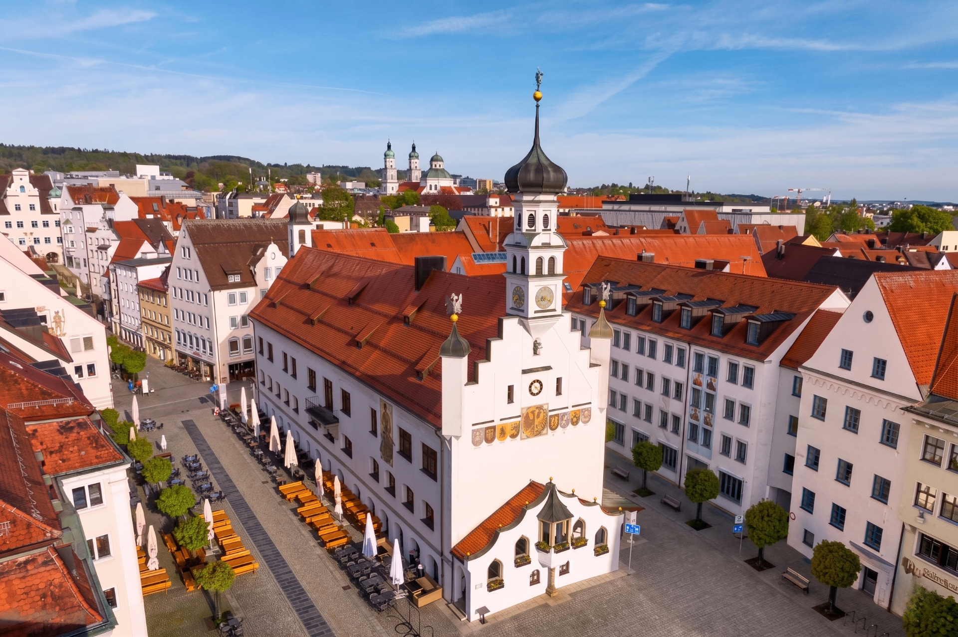 Blick über die Stadt Kempten im Allgäu – Symbolbild für professionelle Hausverwaltung in Kempten